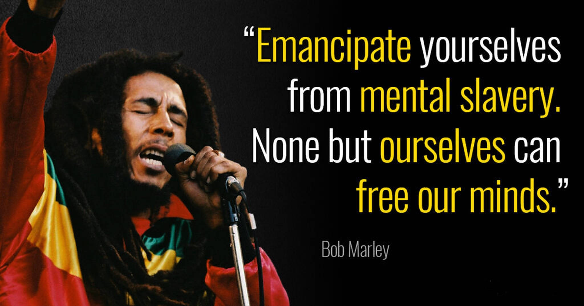 Emancipate yourselves from mental slavery // Bob Marley